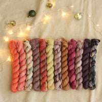 2025 Hand Dyed Christmas Collection | Mini Skein Set of 6