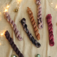 2025 Hand Dyed Christmas Collection | Mini Skein Set of 6