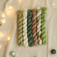 2025 Hand Dyed Christmas Collection | Mini Skein Set of 6