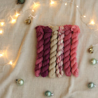 2025 Hand Dyed Christmas Collection | Mini Skein Set of 6
