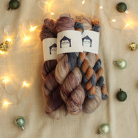 2025 Hand Dyed Christmas Collection | Merino Cashmere Sock Sets