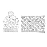 Maya Set ~ Hat & Cowl | Printed Pattern