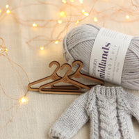 Cabled Mini Jumper Ornament | PDF Knitting Pattern