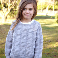 Silver Sweater by Lisa F Design | Kids 1-10 years Printed Pattern