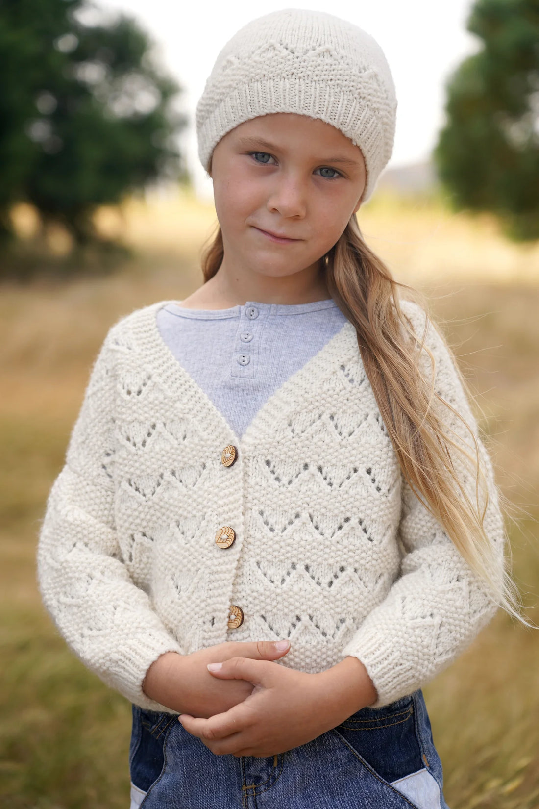 Kelsey Cardi and Hat by Lisa F Design | Kids 1-10 years Printed Pattern