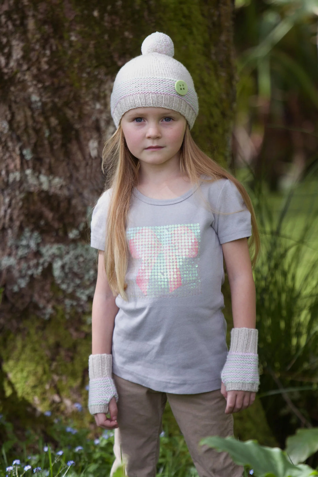 Lola Hat & Mitts by Lisa F Design | Kids 1-10 years Printed Pattern