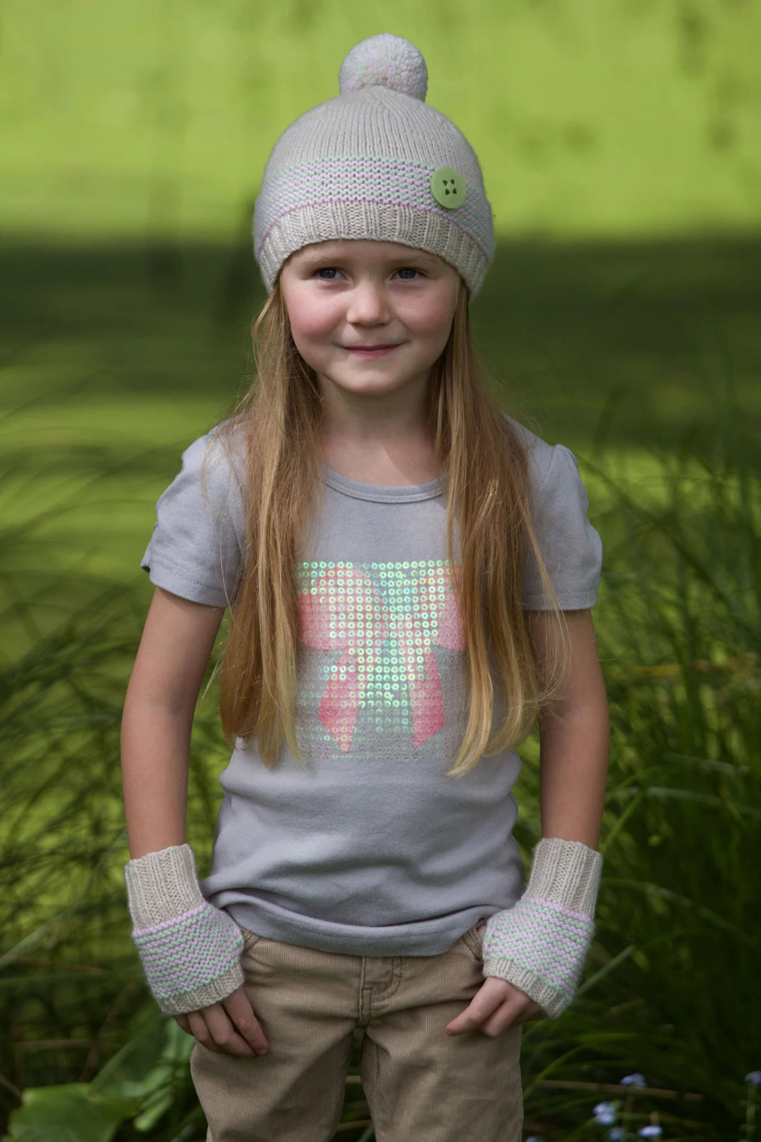 Lola Hat & Mitts by Lisa F Design | Kids 1-10 years Printed Pattern