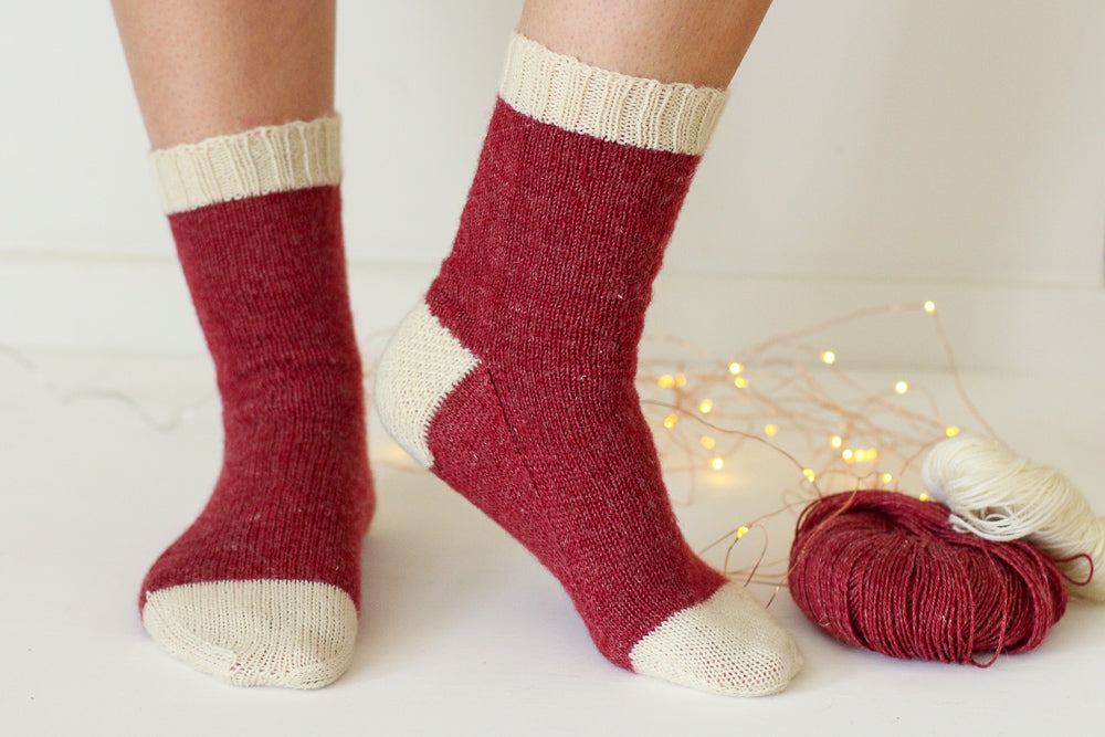 Learn to Knit Socks Kit | Solid