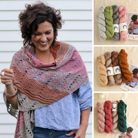 Dirty Lace Shawl by Libby Jonson | Knitting Kit
