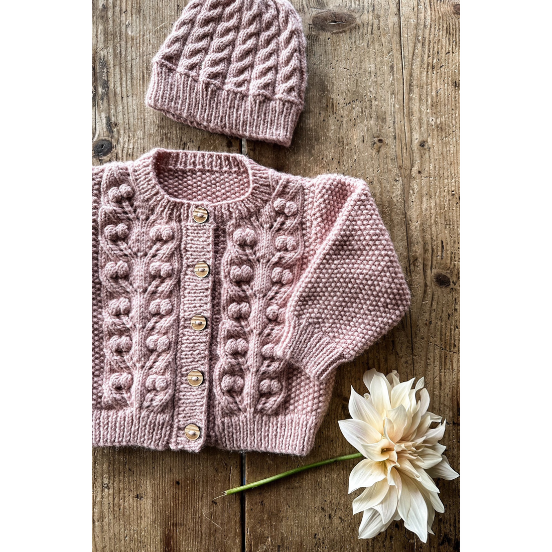 Dahlia Cardigan and Hat by Lisa F Design | Printed Pattern
