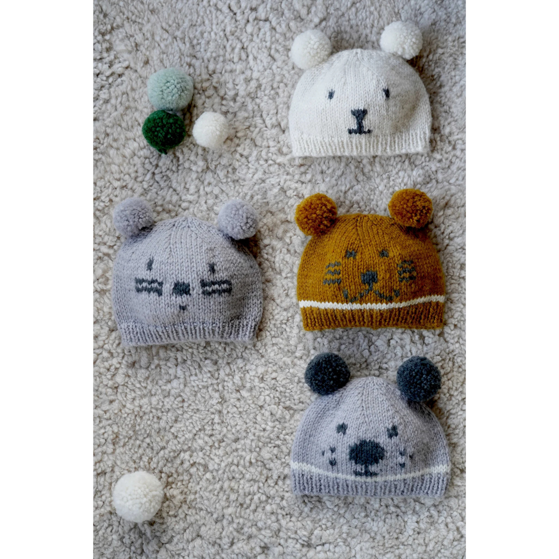 Farmyard Friends Hat/Beanie by Lisa F Design | Printed Pattern