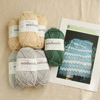 Zig Zag Baby Blanket Knitting Kit