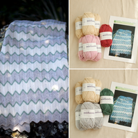 Zig Zag Baby Blanket Knitting Kit