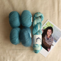 Belle Shawl by Libby Jonson | Luxe Knitting Kit