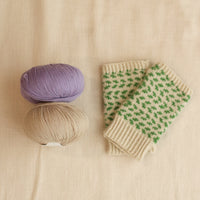 Bilberry Fingerless Mitts Knitting Kit