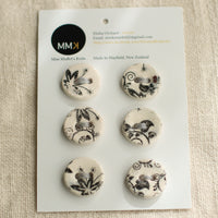 Handmade Ceramic Buttons | Medium