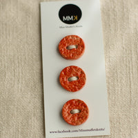Handmade Ceramic Buttons | Medium Set of 3