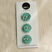 Handmade Ceramic Buttons | Medium Set of 3