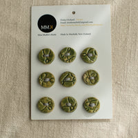 Handmade Ceramic Buttons | Round