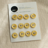 Handmade Ceramic Buttons | Sheet of 12