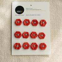 Handmade Ceramic Buttons | Sheet of 12
