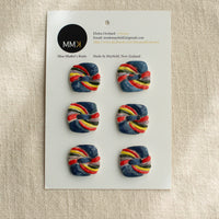 Handmade Ceramic Buttons | 2cm Square