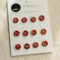 Handmade Ceramic Buttons | 1cm Round