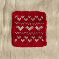 Colourwork Coasters Knitting Kit | Hearts