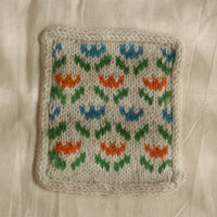 Colourwork Coasters Knitting Kit | Tulips