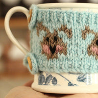 Marshmallow Bunny Mug Cosy | PDF Knitting Pattern