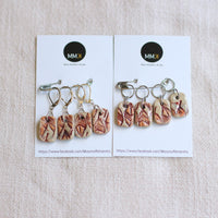Handmade Stitch Markers | LEAF Set of 4