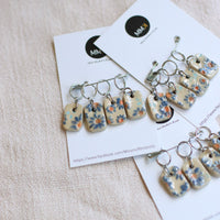 Handmade Stitch Markers | FLORAL Set of 4