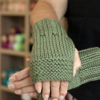 Beginner's Hand Warmers | PDF Knitting Pattern