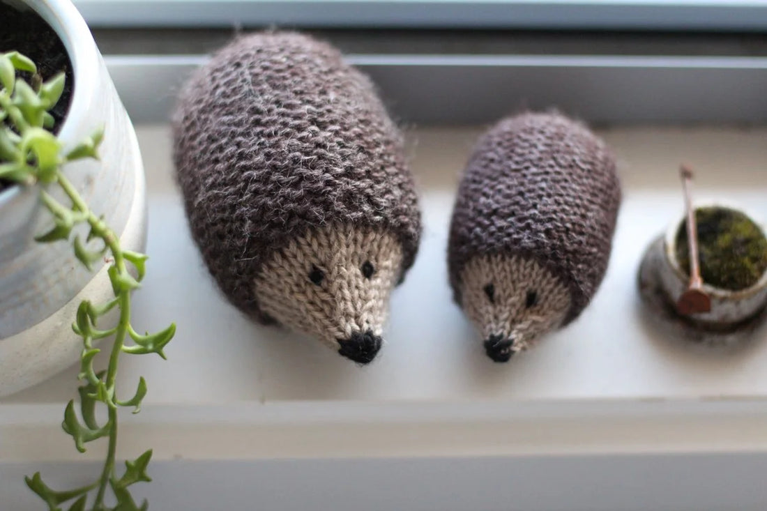 Little Oddment Hedgehog Knitting Kit | Organic