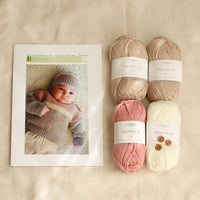 Aspen Sweater and Hat by Lisa F Design | Knitting Kit | Pinks