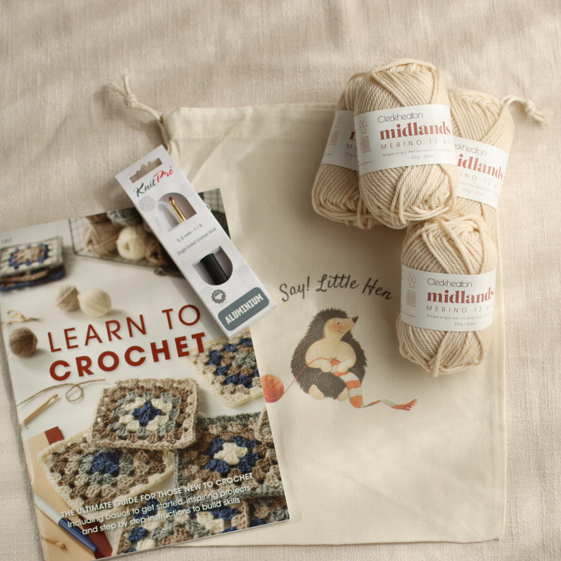 Learn to Crochet Kit | Beginner's Project Pack
