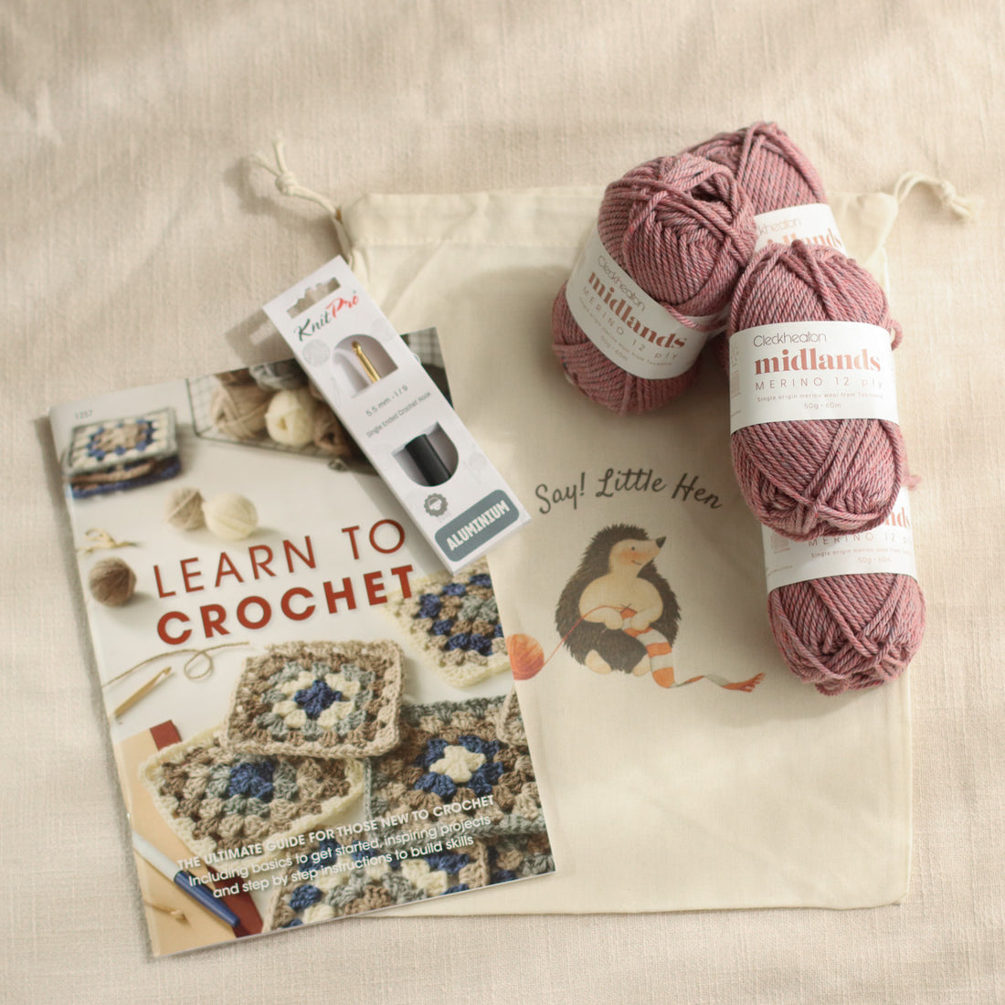 Learn to Crochet Kit | Beginner's Project Pack