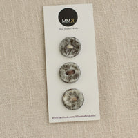 Handmade Ceramic Buttons | Medium Set of 3