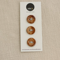 Handmade Ceramic Buttons | Medium Set of 3