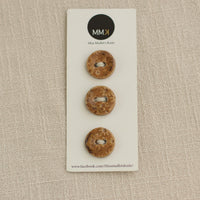 Handmade Ceramic Buttons | Medium Set of 3