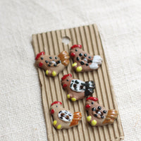 Medium Brown Chicken Buttons