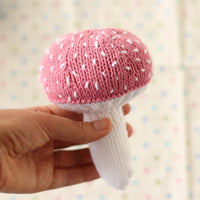 Mushroom Baby Rattle | PDF Knitting Pattern
