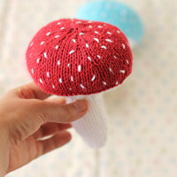 Mushroom Baby Rattle | PDF Knitting Pattern