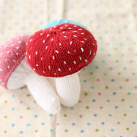 Mushroom Baby Rattle | PDF Knitting Pattern