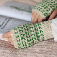 Bilberry Fingerless Mitts Knitting Kit