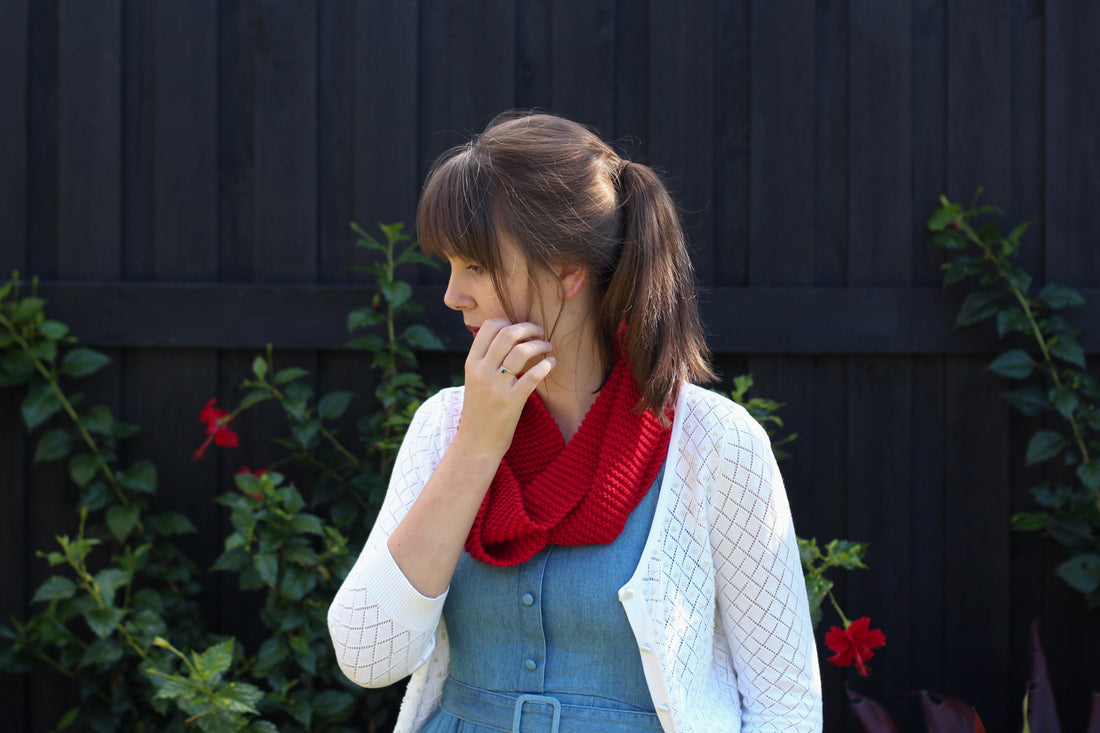 Learn to Knit Kit | Beginner's Infinity Scarf