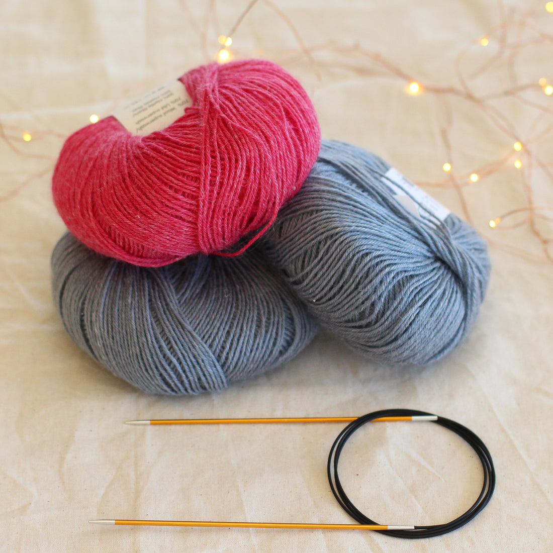 Learn to Knit Socks Kit | Two-Tone