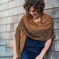 Molten Shawl by Libby Jonson | Hand Dyed Knitting Kit