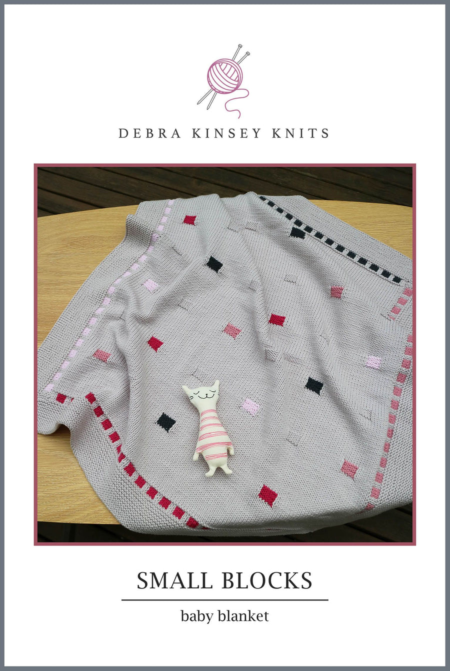 Small Blocks Baby Blanket by Debra Kinsey | Printed Pattern
