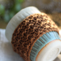 Ridged Coffee Cup Cosy | PDF Knitting Pattern